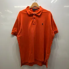 POLO RALPH LAUREN ポロラルフローレン ポニー刺繡 半袖 ポロシャツ ワンポイント刺繡 オーバーサイズ ビッグシルエット スリランカ製 XL/TGサイズ オレンジ