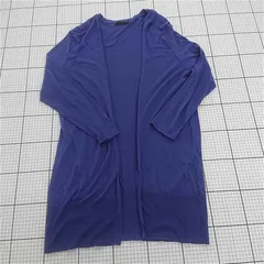 ◇ Θ Aer エアー ストライプ 長袖 シャツ サイズF パープル系 レディース E  【1508260059398】