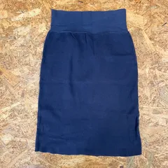 USA製 American Apparel スウェットスカート M ネイビー アメリカンアパレル アメアパ  ユーズド USED 古着 MADE IN USAのサムネイル
