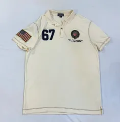 Polo Jeans(ポロジーンズ) 星条旗 チーフ・キーフ ポロTシャツ レモン