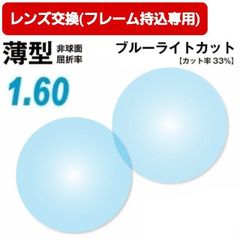 No.429【レンズ交換】曇りにくいレンズ単焦点1.60非球面【百均でもOK