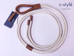 V287 [未使用品] POLO RALPH LAUREN ポロラルフローレン ロープベルト XS/S アイボリー系×キャメル系 | Q★