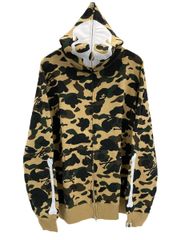 ア ベイシング エイプ A BATHING APE マスターマインド mastermind JAPAN スカルカモ フルジップパーカー フーディカモフラ柄 迷彩 6871-115-052 XL パーカ ベージュ LLサイズ 101MT-3296