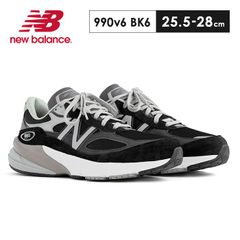 ★新品未使用★【NEW BALANCE】 M990 v6 BK MADE IN U.S.A. メンズ スニーカー／NB ブラック BLK 箱あり
