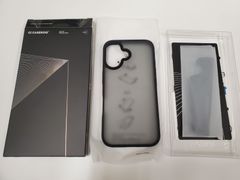★CASEKOO iPhone 16 用 ケース 耐衝撃 滑り止め 指紋防止 米軍MIL規格 マット仕上げ ストラップホール付き 黄変防止 耐久性 カバー ワイヤレス充電対応 アイフォン 16 用 6.1 インチ ケース(マットブラック)