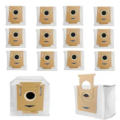 14枚セット　エコバックス 紙パック T8/N8/T9/N10抗菌機能付きゴミパック  14個 Ecovacs 互換品 DEEBOT OZMO T8+/N8+/N8 PRO+/T9+/自動ゴミ収集スタンド対応  ロボット掃除機対応 部品 社外品のサムネイル