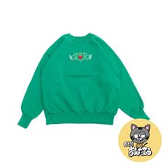 90s 古着 ノーブランド スウェット 刺繍 ゆるダボ トレーナー L