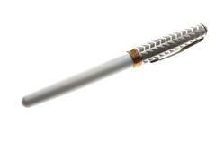 【美品】PARKER  ソネット  万年筆  18K　パールホワイト  シズレキャップ
