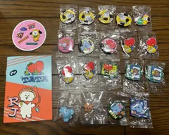 bt21 くら寿司　フィギュア　ラバーマスコット　缶バッジ　まとめ売り