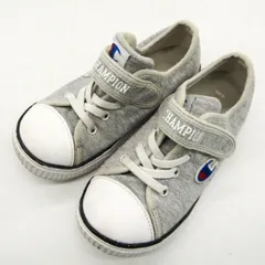 チャンピオン スニーカー スリッポン ローカット 靴 シューズ キッズ 男の子用 18サイズ グレー Champion 【中古】