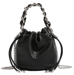 【数量限定】バケツバッグ: 巾着 PUレザー 斜めがけ ショルダー 肩掛け 可愛い レディース 高見え 柔らかい 小さめ 多機能 自立 ハンドバッグ 軽量 底鋲付き ビジネス アウトドア ショッピング [HIKKER-LINK] プレゼント 通勤 女性用 大人