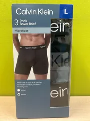 「Calvin Klein ボクサーブリーフ 3枚セット メンズ L XL 新品未開封 吸湿速乾」★「管理No.CA9850/CA9846/CA9851」