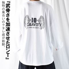 バックプリント ロンT ロンt メンズ 大きいサイズ オーバーサイズ ゆったり 厚手 かっこいい 長袖tシャツ ビッグシルエットTシャツ プリントTシャツ 長袖 翼 ロンティー ウォッシュ加工 擦れプリント 古着風 イケオジ 高校生 大学生 春 秋 冬