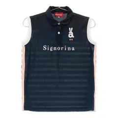 サイズ：36 ARCHIVIO アルチビオ  ノースリーブポロシャツ ボーダー柄 ブラック系 [240101252668]# ゴルフウェア レディース ストスト