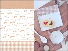 【白磁用】love ribbon ラブリボン 転写紙　（ポーセラーツ ポーセリンアート 転写紙 リボン ドット ギンガムチェック)