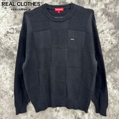 Supreme/シュプリーム【21SS】Tonal Checkerboard Small Box Sweater/トーナル チェッカーボード スモールボックスロゴ セーター/ニット/M
