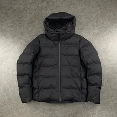 美USED UNIQLO Down Jacket ユニクロ シームレスダウンパーカ ダウンジャケット 防寒 軽量 ブラック 黒 メンズ L 311-409330