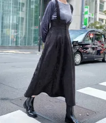 【 Sサイズ新登場！】ペイズリージャガード2WAYフレアジャンパースカート