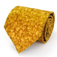 マリオヴァレンティノ ブランド ネクタイ シルク ボタニカル柄 総柄 花柄 ワイドタイ PO メンズ オレンジ MARIO VALENTINO 【中古】