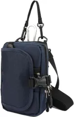 CARRY ALL BEFORE ONE 多機能 4WAYスマホポーチ スマホショルダー ミニショルダー ショルダーポーチ ポシェット(ネイビー)