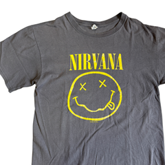 00s Y2K NIRVANA Smiley Tシャツ Mサイズ ニルヴァーナ スマイル スマイリー vintage T-Shirt ヴィンテージ バンドTシャツ