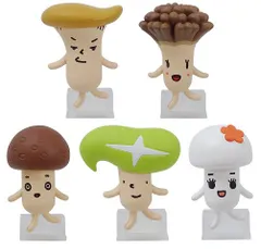 ✔hokuto ホクト きのこキャラクター キーホルダーセット Amazon.co.jp: ホクト懸賞当選品きのこ組キーホルダーセット