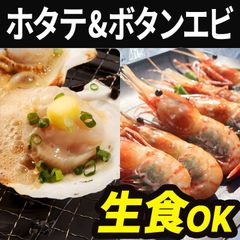 海鮮セット 【ホタテ片貝L10枚/ボタン海老500g】生食OK! 刺身 バーベキュー BBQ 食材 鍋 冷凍 ほたて 帆立 えび エビ ボタンエビ