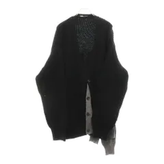 kolor (カラー) 22AW ビッグリブ レイヤード ニットカーディガン 22WCM-N07304 ブラックのサムネイル