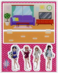 [중고]아크릴 스탠드·아크릴 패널 집합 신작 아크릴 디오라마 목욕 상승 ver