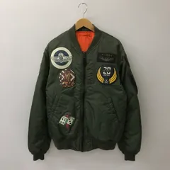 美品✨AVIREX MA-1 ワッペン リバーシブル 厚手 M 希少 トップガン アヴィレックス AVIREX TOP GUN MA－1 CUSTOM / トップガン MA