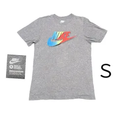 古着　NIKEナイキプリントTシャツ半袖　Ｓ グレー　　h118