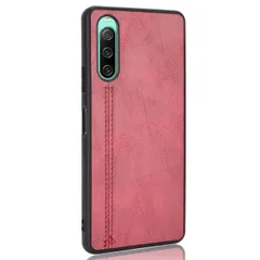 Xperia 10 IV ケース SO-52C SOG07 エクスペリア10 マーク4  レザー 薄型 ソフト ケース 【Color】 レッド