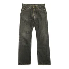 Lee リー Leens リーンズ デニム パンツ ジーンズ スリム テーパード01202 31×32 グレー 黒 ブラック メンズ 古着 中古 USED