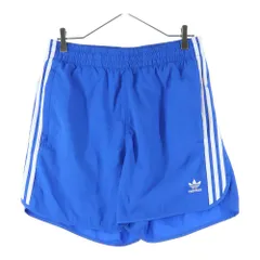 adidas (アディダス) ADICOLOR CLASSICS SPRINTER SHORTS アディカラー クラシック スプリンター トレフォイル エンブロイダリー ポリエステル ショーツ ハーフパンツ ブルー IU0772
