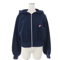 フィラ FILA ジップアップクロップドパーカー フード F 紺 ネイビー /DF ■OS■SHのサムネイル