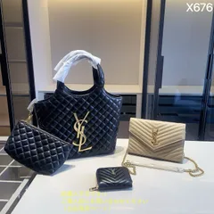 【今日特価】 YSL イヴサンローラン ショルダーバッグトートバッグ 財布 3点セット