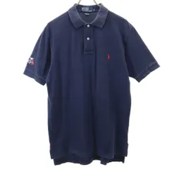ポロバイラルフローレン 半袖 ポロシャツ M ネイビー Polo by Ralph Lauren メンズ 古着 【240404】