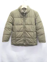 ◇ ⊆ COMME CA ISM コムサイズム リバーシブル 長袖 ダウン ジャケット サイズ150 カーキ系 キッズ 子供服 E  【1508060006035】