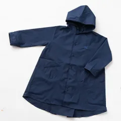 ☆ コン ☆ 130cm ☆ POMPKINS リボン刺繍レインコート ポプキンズ POMPKINS レインコート キッズ リボン 刺繍 雨合羽 合羽 カッパ ランドセル対応 巾着袋付き 女の子 女児 子ども こども 小学生 園児 かわいい おしゃれ 可愛い