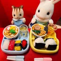533お子様うどんとラーメンセット⭐️ミニチュアフード　ドールは　リカちゃん　シルバニア　バービー　樹脂粘土　ねんどろいど　ブライス　オビツ　フィギュア　ミニチュア　フェイクフード