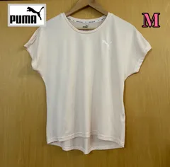PUMA　プーマ　Tシャツ　半袖　レディース　薄ピンク　無地　スポーツウェア　ゴルフウェア　クルーネック　　M