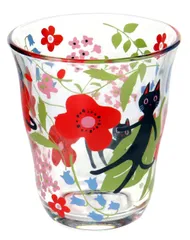 【大安売り】NEKOにゃ~ご ガラス グラス 約250ml 花 猫(ねこ)グラス かわいい ギフト ホワイトデー 誕生日プレゼント 人間用 NKH-1000