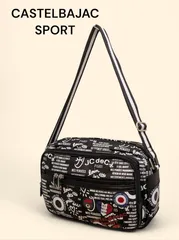 【CASTELBAJAC／カステルバジャック】ショルダーBAG　ブラック　ロゴモチーフ　新品、未使用