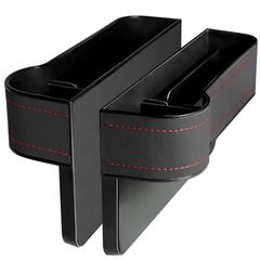 新品 車用 サイド収納ボックス カー用品 ドリンクホルダー 車 革面 カーシート小物入れ 隙間収納ボックス カー用品 車シートサイドポケット 携帯電話 飲み物 現金 カード 鍵 リモコンの収納 便利グッズ 車内 多機能 大容量 車シート収納ポケット ドリンクホ