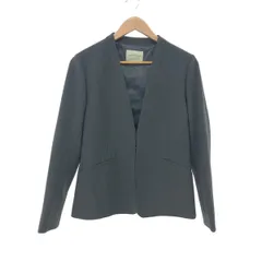 未使用品 green label relaxing グリーンレーベルリラクシング ダブルクロスノーラペル ジャケット サイズ:42  グレー   　240001143340