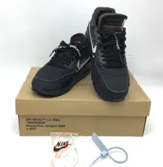 6028 【正規品】OFF-WHITE × NIKE THE10 AIR MAX 90 AA7293-001 26.5cm ブラック 箱付き 替え紐付き オフホワイト ナイキ エアマックス90