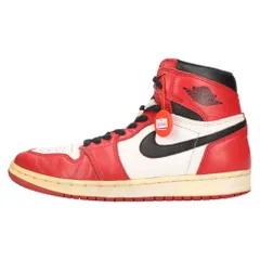 NIKE (ナイキ) 94年復刻 AIR JORDAN 1 CHICAGO エアジョーダン1 シカゴ ハイカットスニーカー ホワイト/レッド US9/27cm 130207-101のサムネイル