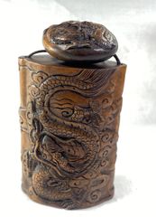 印籠ヘビの図インロ手作りオブジェインテリアアンティーク印籠現品無料