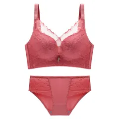 ☆ レッド ☆ 32/70AB ☆ ブラジャーショーツセット pmybrsho01 ブラジャー ショーツ セット ブラショーツセット フルカップ レース セクシー 盛れる おしゃれ 大人 かわいい 可愛い 脇高 寄せ 上げ シンプル チャーム インナー 下着