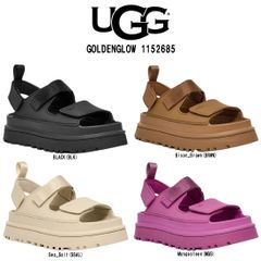 UGG(アグ)サンダル ストラップ 厚底 プラットフォーム マジックテープ 調節可能 快適 春夏 軽量 ゴールデングロウ レディース 靴 女性用 GOLDENGLOW 1152685